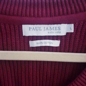 100% cotton - RELAXED FIT FISHERMAN KNIT SWEATER -